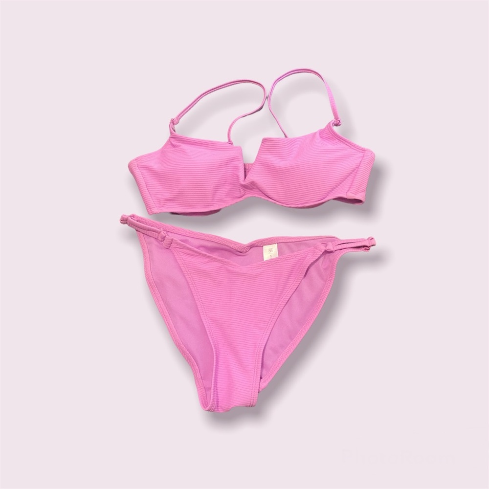ribbed bikini set size small